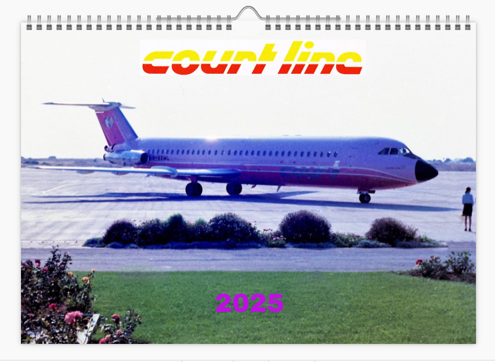 COURT LINE AVIATION 2025 Tribute Calendar A4 WALL Calendar