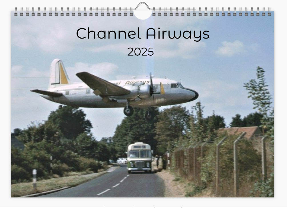 CHANNEL AIRWAYS 2025 Tribute Calendar A4 WALL Calendar