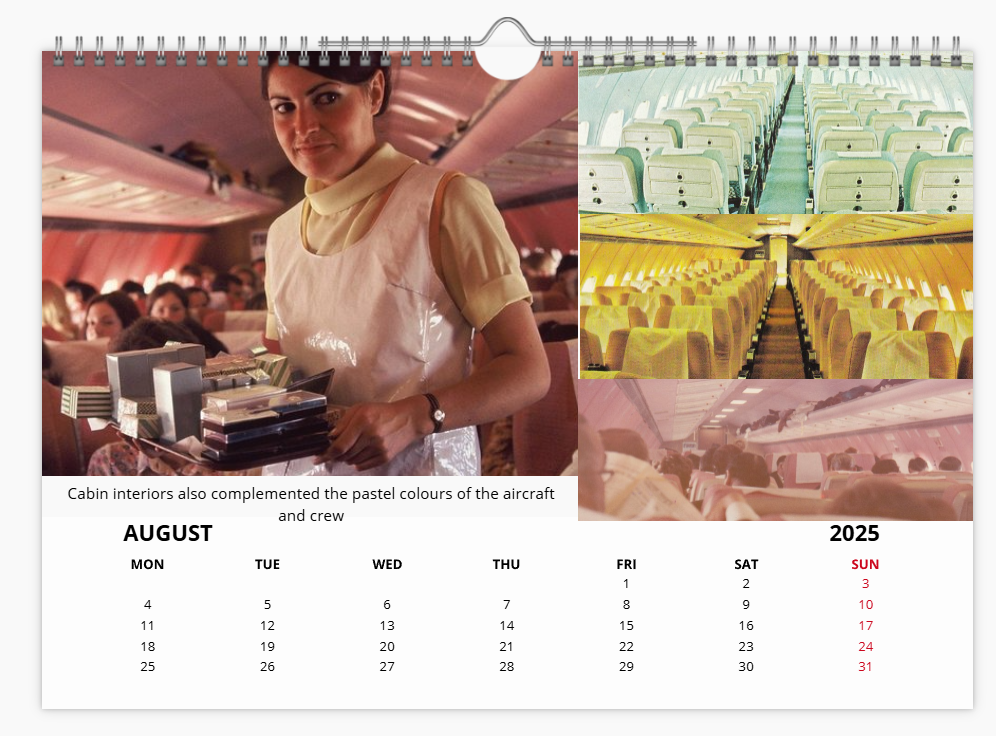 COURT LINE AVIATION 2025 Tribute Calendar A4 WALL Calendar