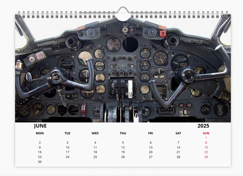 DH Mosquito RAF Fighter Bomber 2025 Aircraft Tribute Calendar A4 WALL Calendar