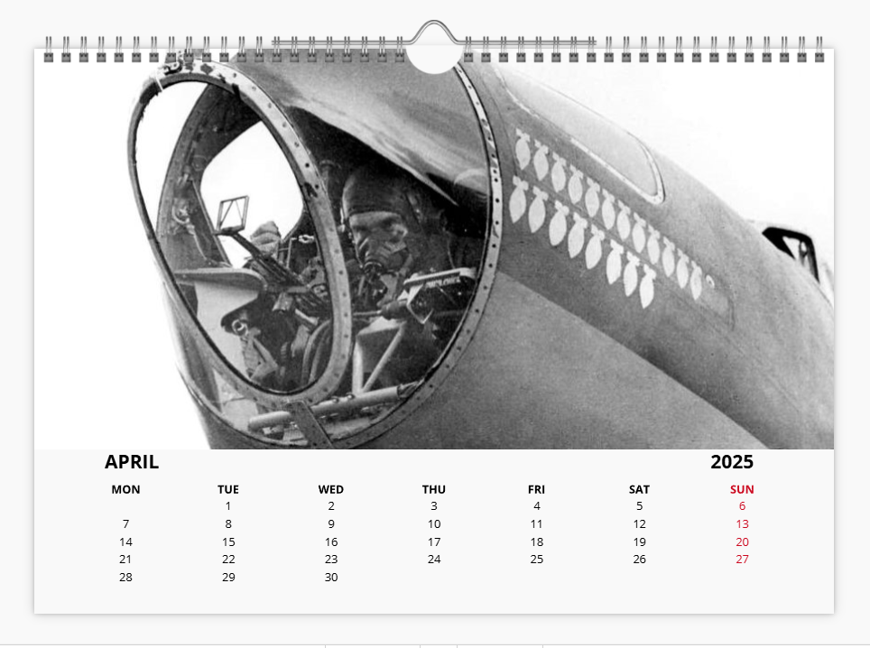 DH Mosquito RAF Fighter Bomber 2025 Aircraft Tribute Calendar A4 WALL Calendar