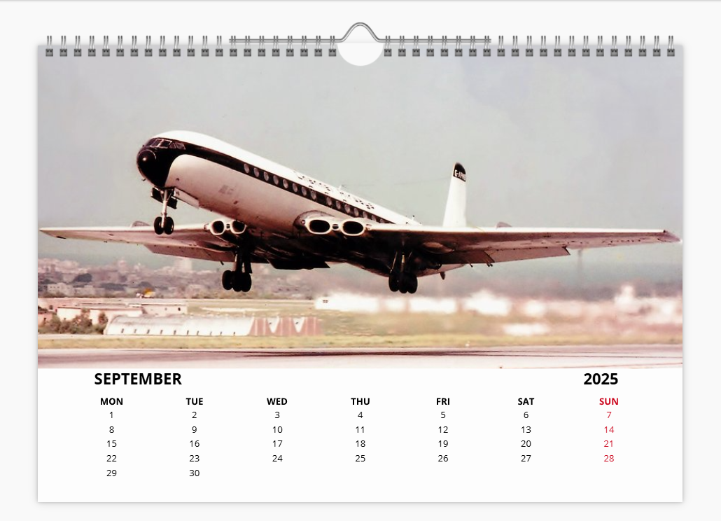CHANNEL AIRWAYS 2025 Tribute Calendar A4 WALL Calendar