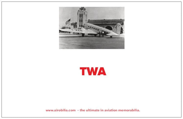 TWA Trans World Airlines Lockheed Constellation Birthday Card