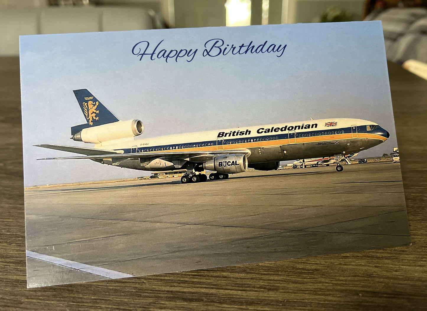 BCAL British Caledonian Airways Douglas DC10-30 Birthday Card