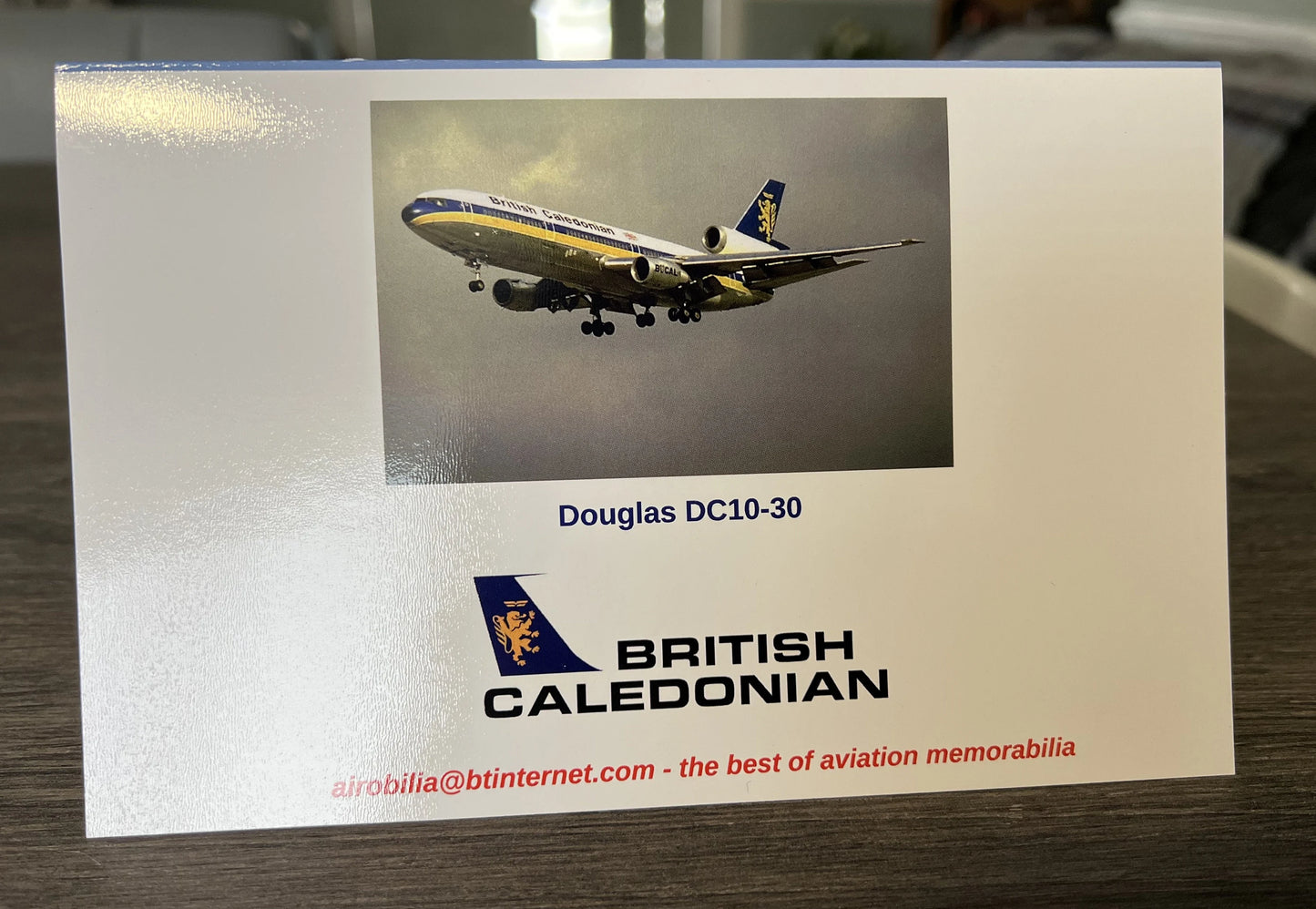 BCAL British Caledonian Airways Douglas DC10-30 Birthday Card