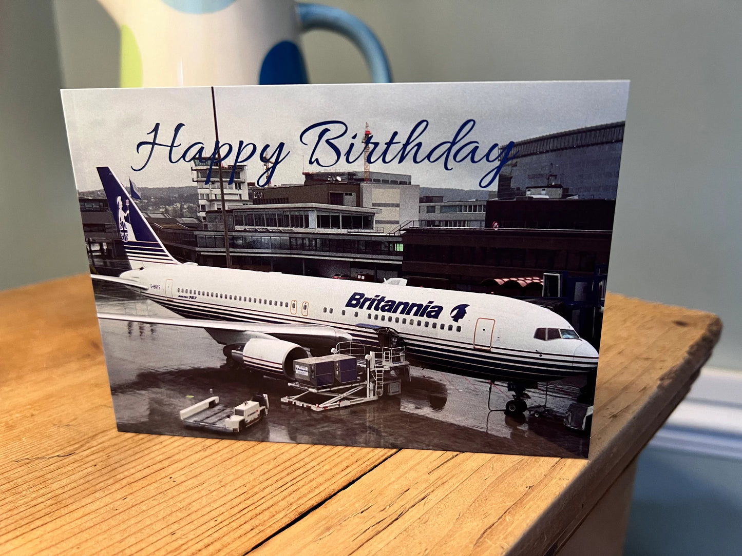 Britannia Airways Boeing 767 Birthday Card