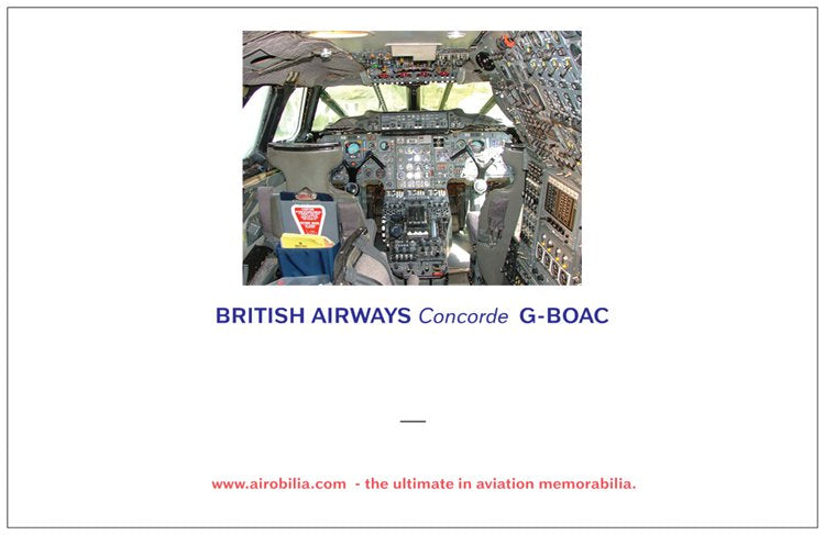 BRITISH AIRWAYS Concorde G-BOAC Birthday Card