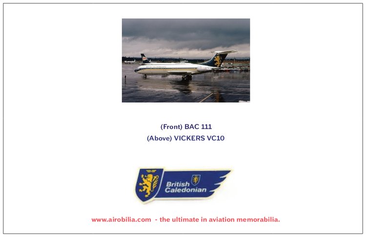 BCAL British Caledonian Airways BAC 111 Birthday Card