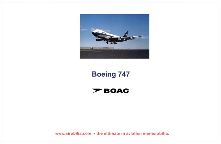 BOAC Boeing 747 Birthday Card (Copy)