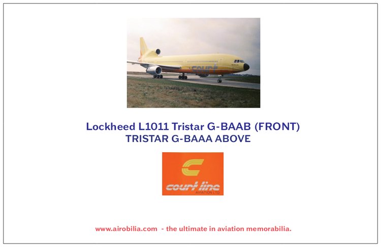 Court Line Aviation Lockheed L1011 Tristar G-BAAB Birthday Card