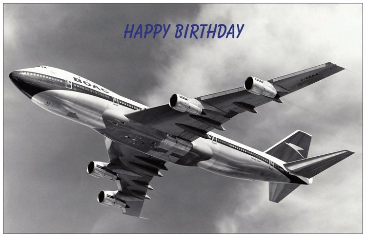 BOAC Boeing 747 Birthday Card (Copy)