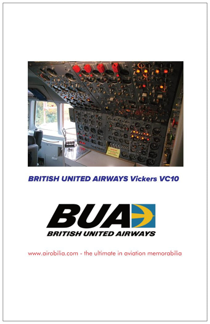 BUA British United Airways Vickers VC10 Poster BLANK Birthday Card
