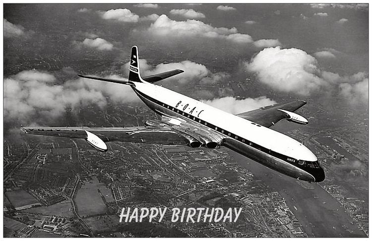 BOAC Comet 4 Birthday Card