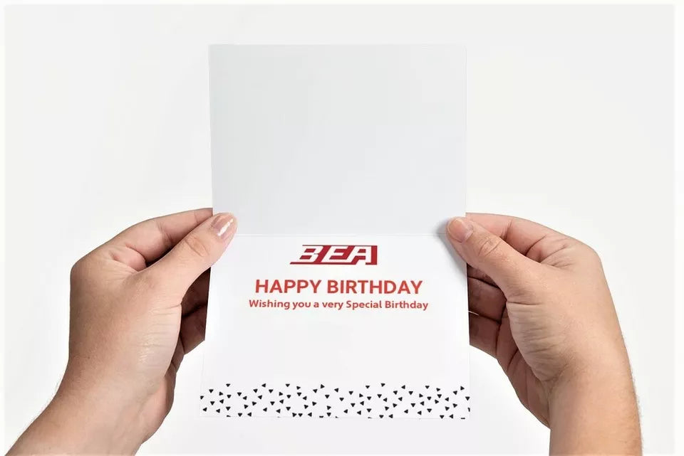 BEA British European Airways Trident Aircraft Heathrow Birthday Card