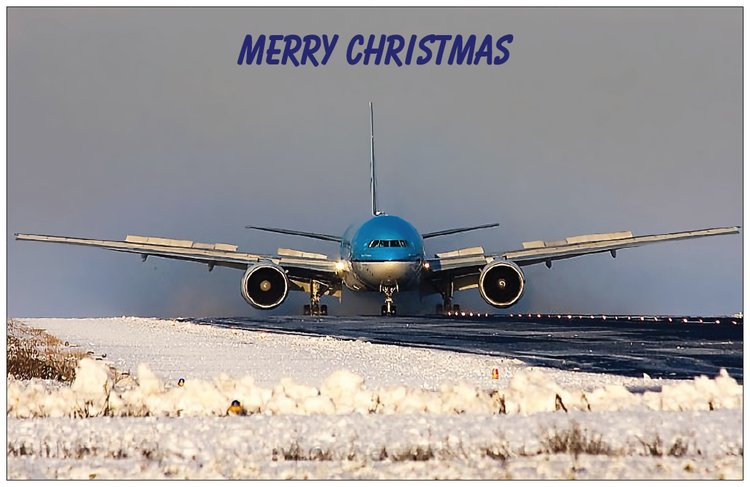 Christmas Cards Airline Aircraft Civil and Military