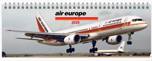 air europe 2025 Tribute Calendar LARGE DESK Calendar