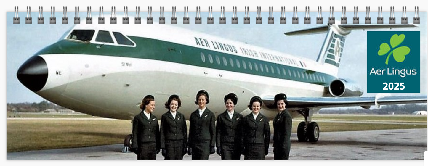 AER LINGUS 2025 Tribute Calendar LARGE DESK Calendar