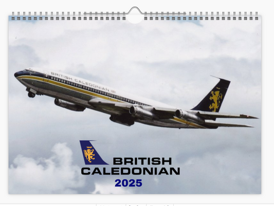 BCAL BRITISH CALEDONIAN 2025 Tribute Calendar A4 WALL Calendar