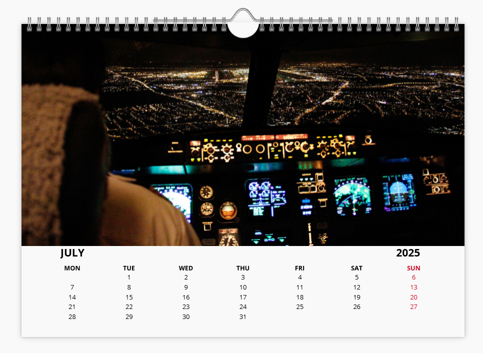 AIRBUS A380 2025 Tribute Calendar Wall Calendar A4 Landscape