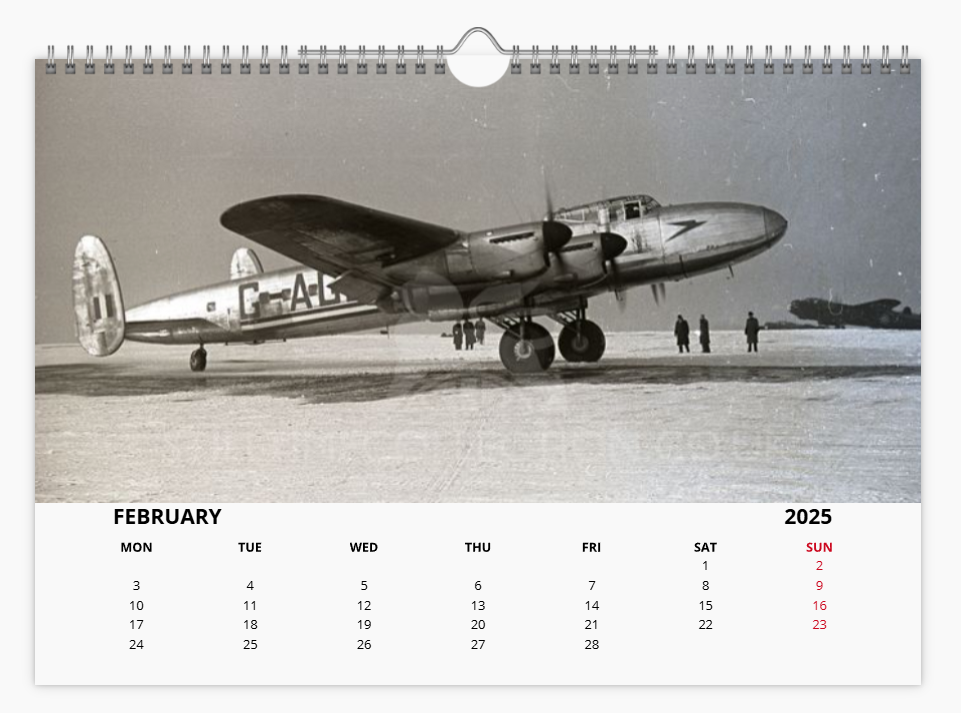 BOAC BRITISH OVERSEAS AIRWAYS CORPORATION 2025 Tribute Calendar A4 WALL Calendar