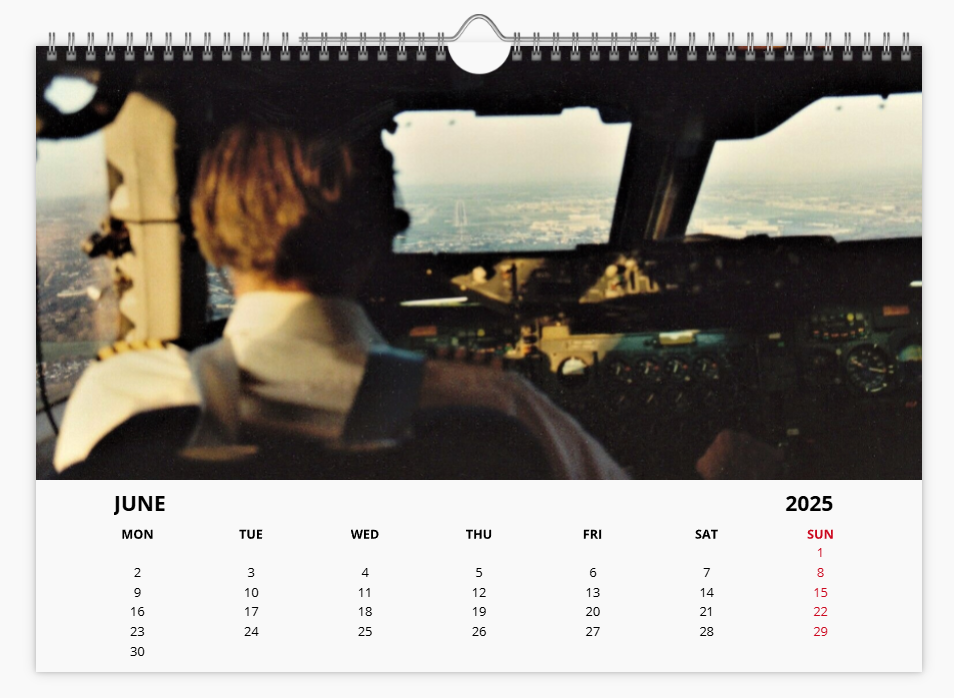 BOEING 747 2025 Tribute Calendar A4 WALL Calendar