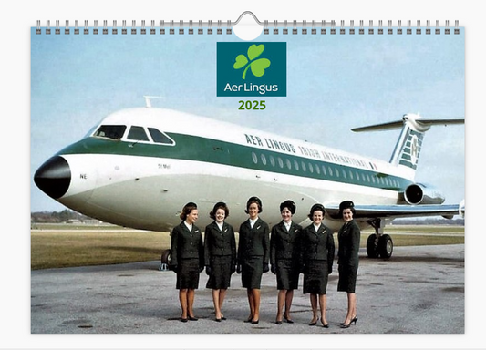 AER LINGUS 2025 Tribute Calendar Wall Calendar A4 Landscape