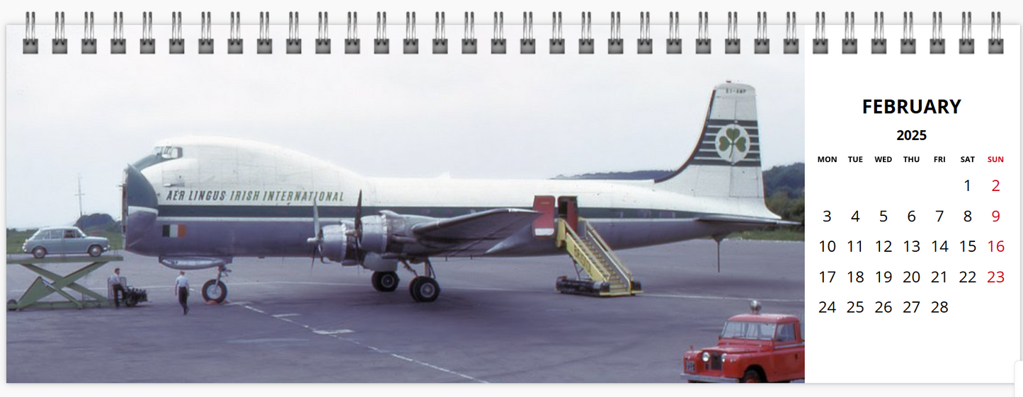 AER LINGUS 2025 Tribute Calendar LARGE DESK Calendar