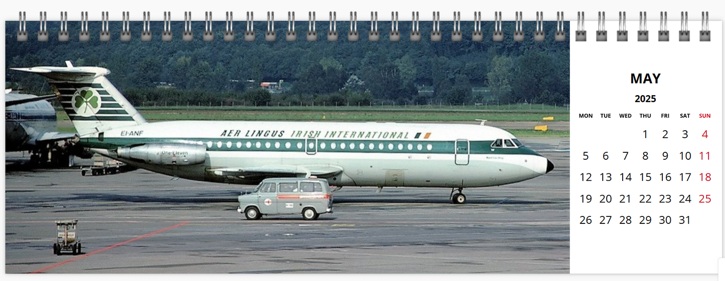 AER LINGUS 2025 Tribute Calendar LARGE DESK Calendar