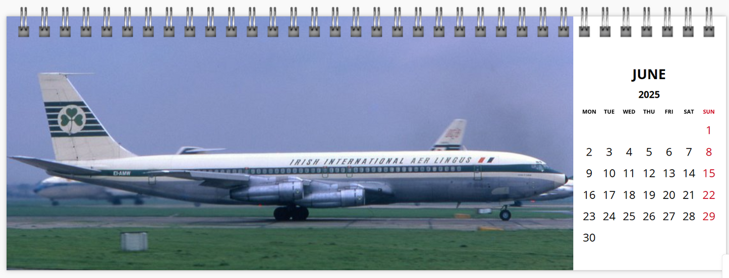 AER LINGUS 2025 Tribute Calendar LARGE DESK Calendar