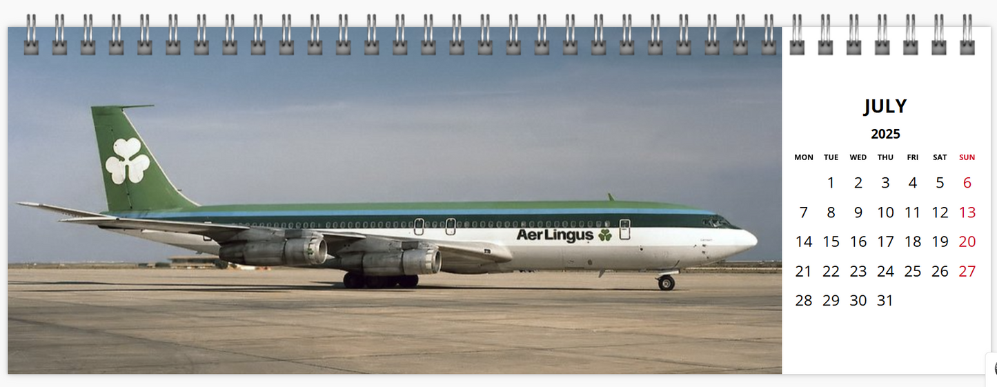 AER LINGUS 2025 Tribute Calendar LARGE DESK Calendar