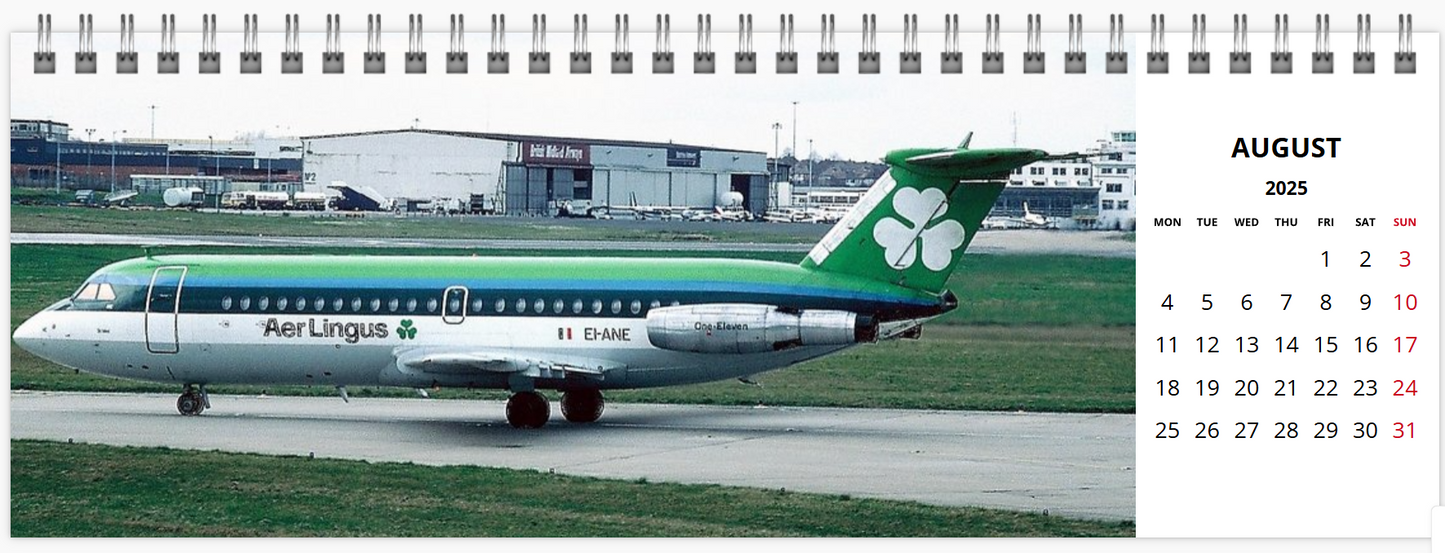 AER LINGUS 2025 Tribute Calendar LARGE DESK Calendar