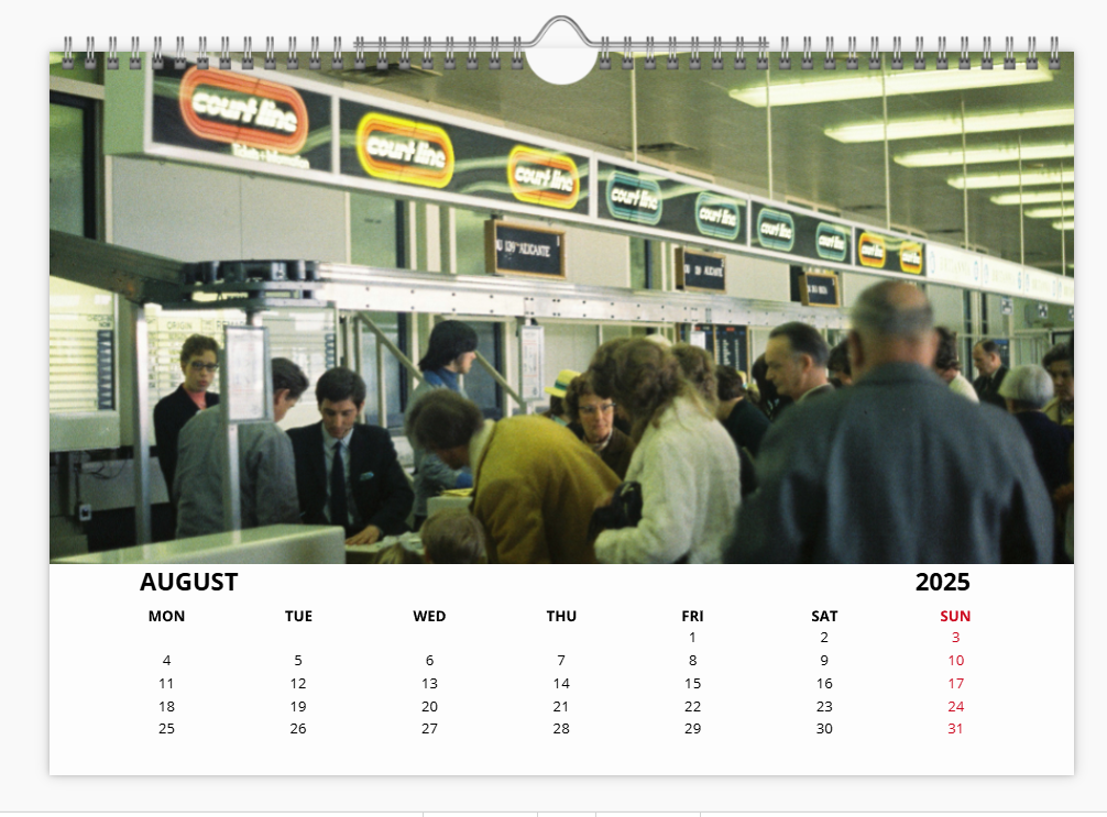 Luton Airport Early Years  2025 Aircraft Tribute Calendar A4 WALL Calendar