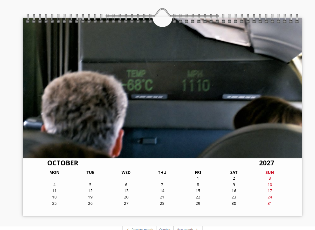 CONCORDE 2027 Tribute Calendar A4 WALL Calendar BA AF SQ