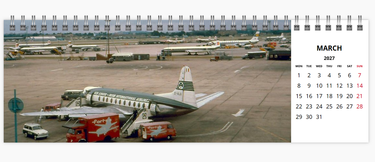 Aer Lingus 2027 Tribute Desk Calendar