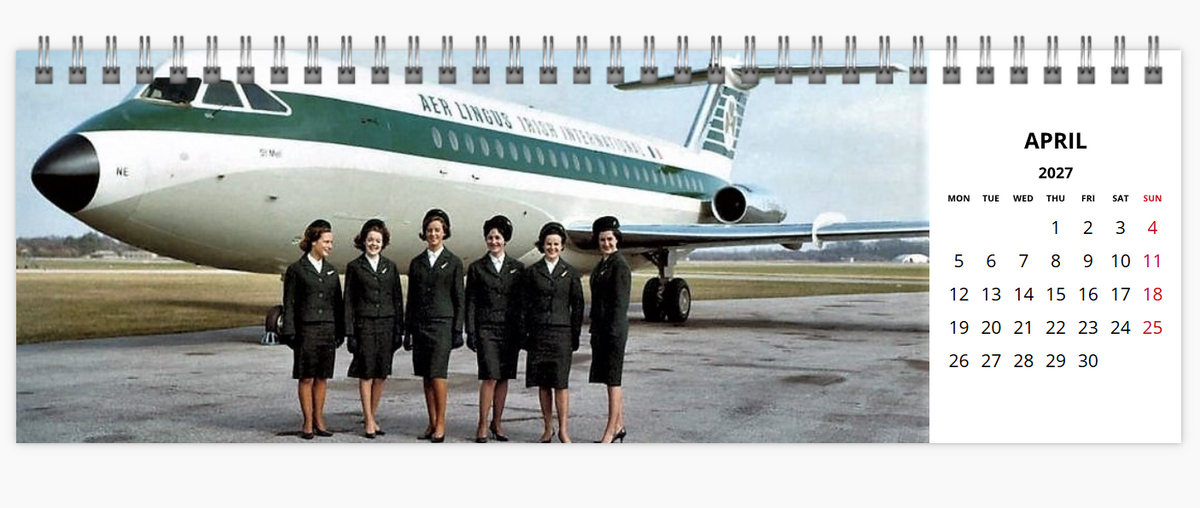 Aer Lingus 2027 Tribute Desk Calendar