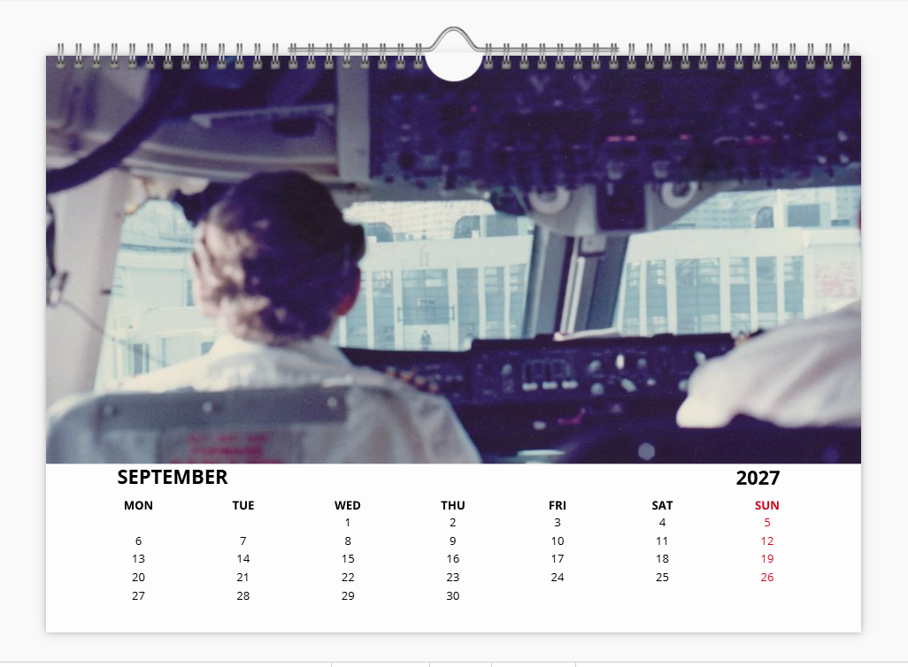 HONG KONG KAI TAK AIRPORT TRIBUTE 2027 Calendar A4 WALL Calendar