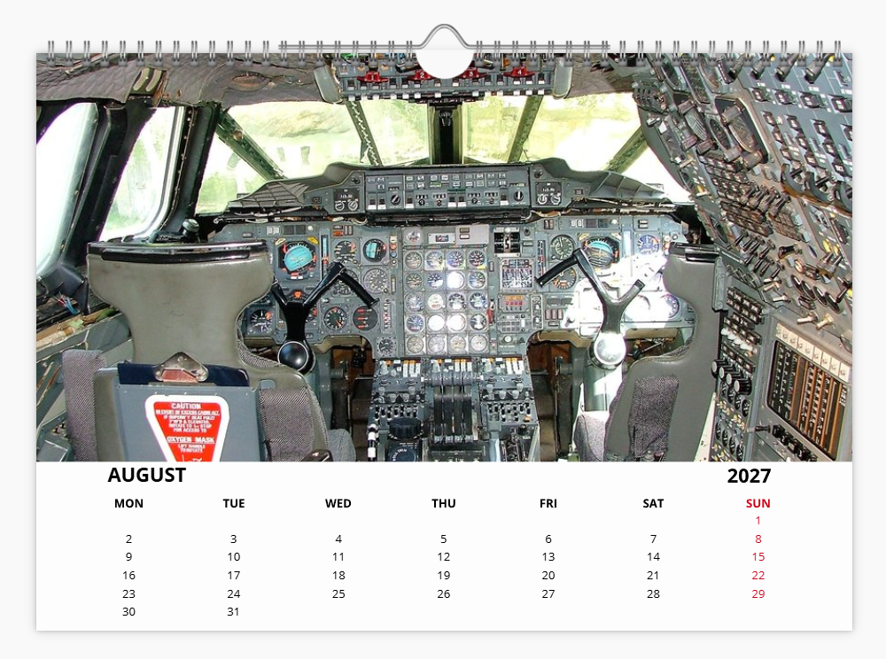 CONCORDE 2027 Tribute Calendar A4 WALL Calendar BA AF SQ