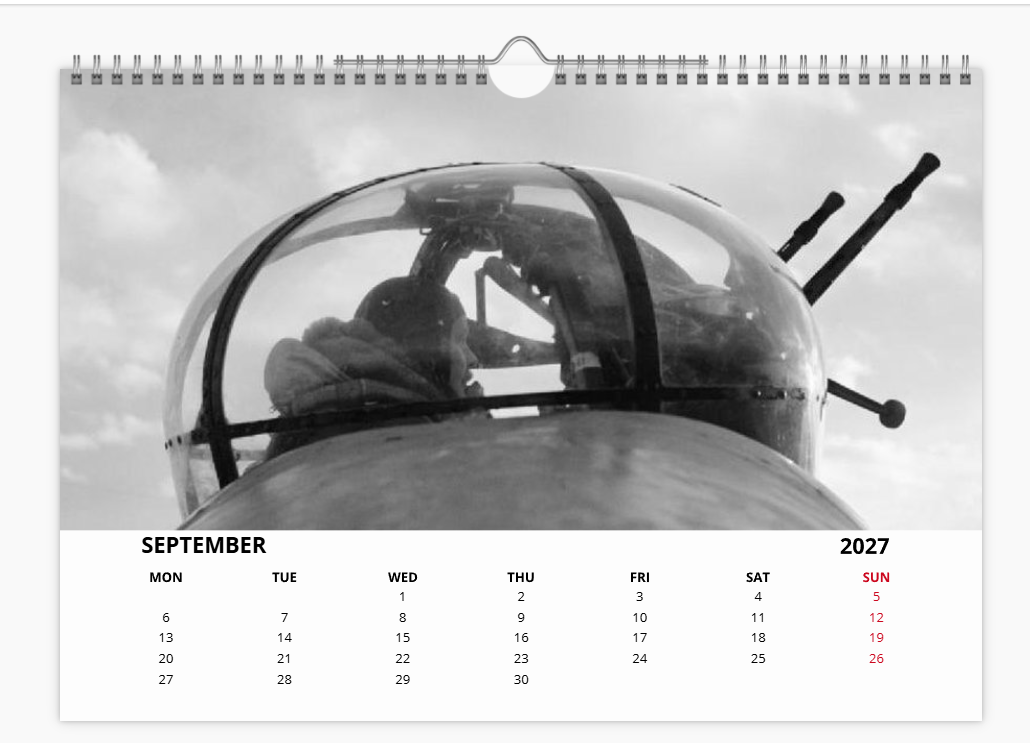 AVRO LANCASTER RAF BOMBER 2027 Aircraft Tribute Calendar A4 WALL Calendar