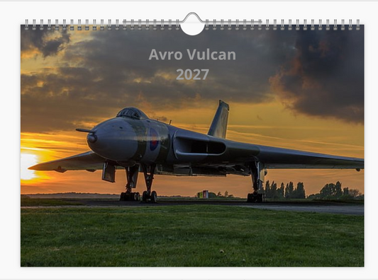 AVRO VULCAN RAF BOMBER 2027 Calendar A4 WALL Calendar