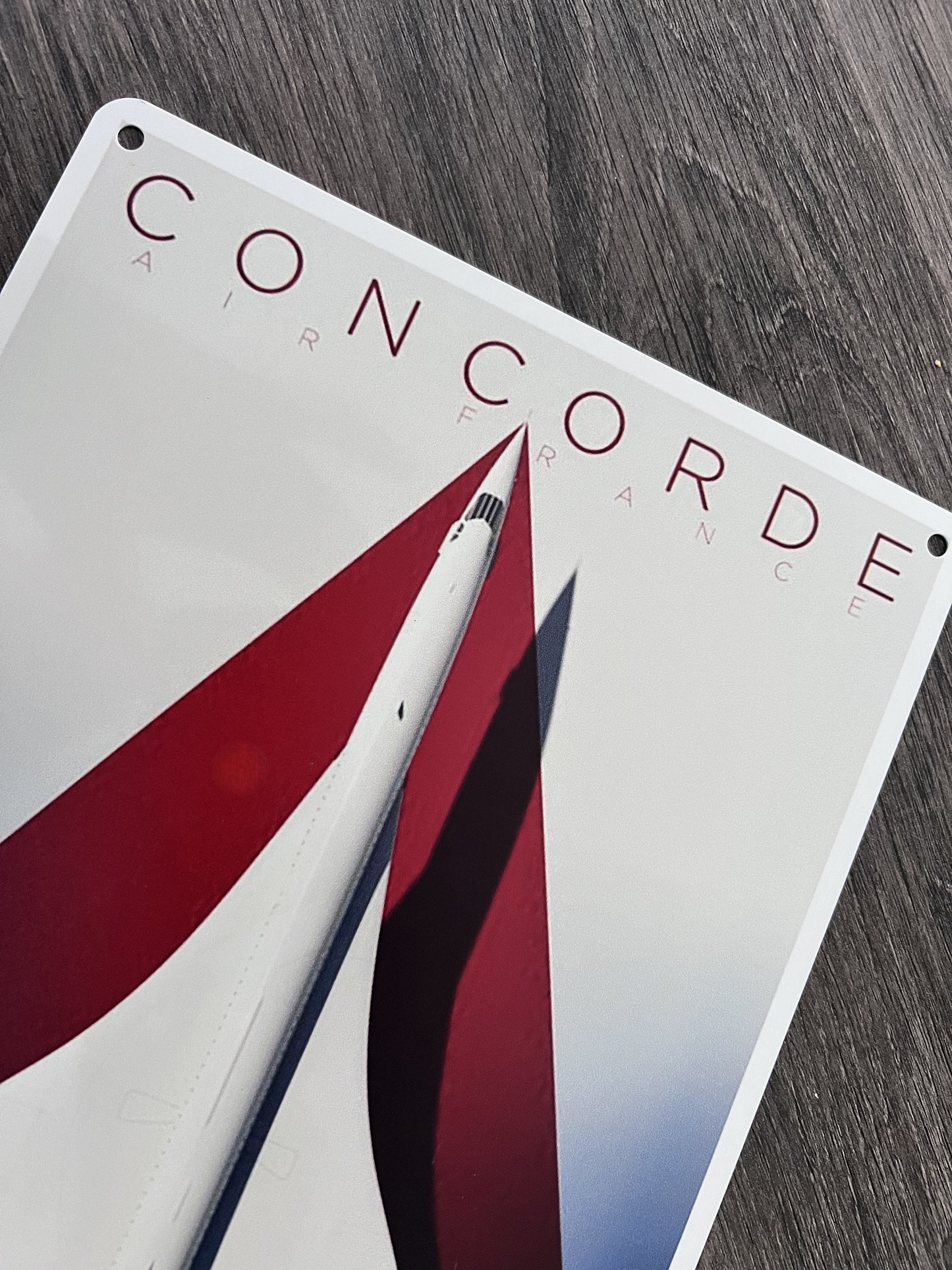 AIR FRANCE CONCORDE Aircraft Metal Wall Picture Plaque 30x20cm 12x8"