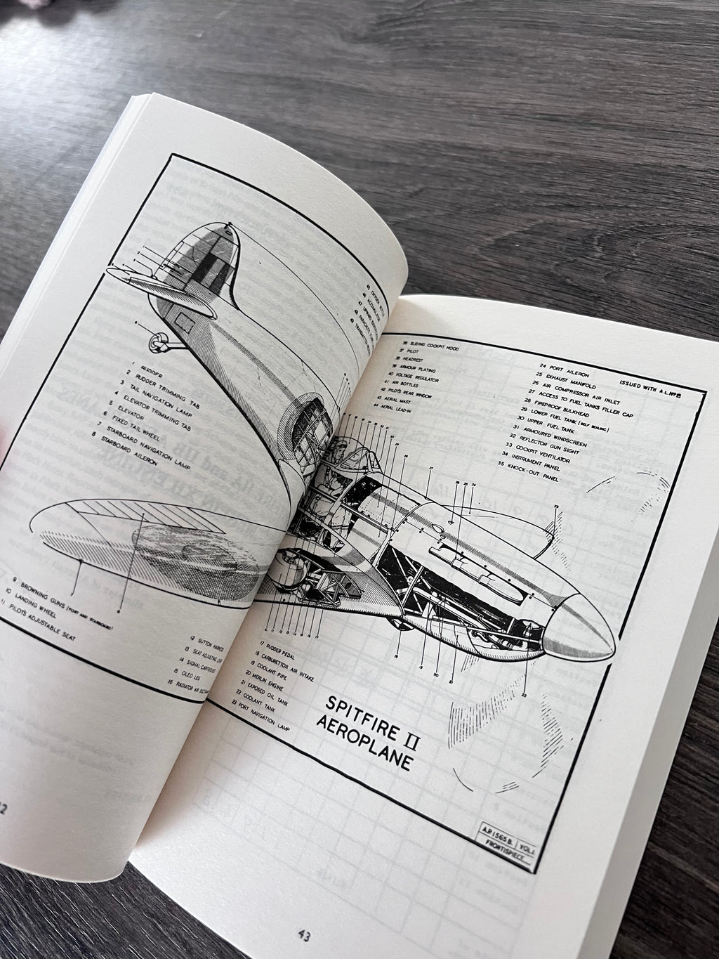 RAF Supermarine Spitfire WWII Fighter Book