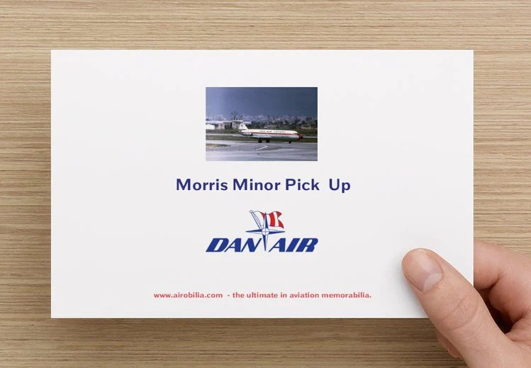 Dan Air London Morris Pick-Up Truck Birthday Card