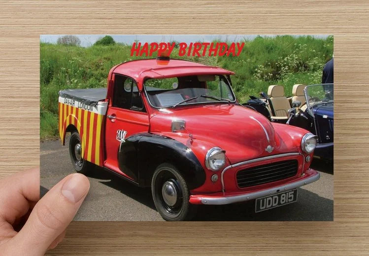 Dan Air London Morris Pick-Up Truck Birthday Card