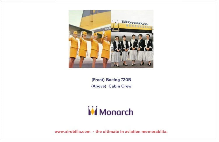 Monarch Airlines Boeing 720B Birthday Card