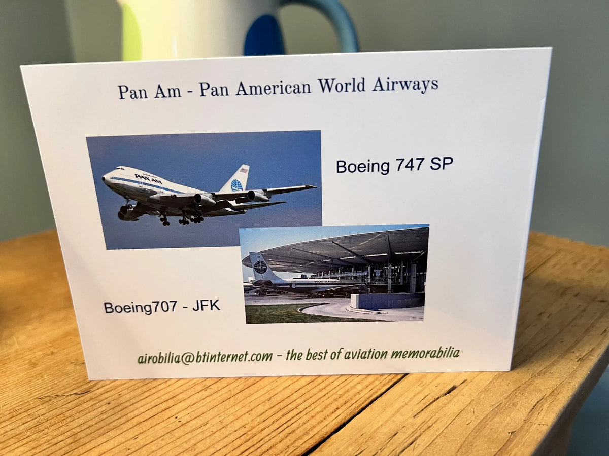 PAN AM Pan American World Airways Boeing 727 Birthday Card